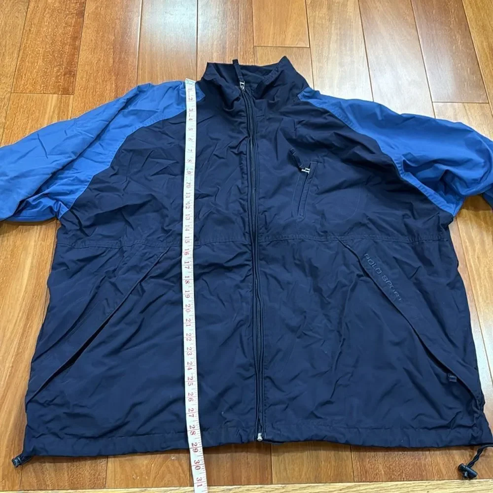 Polo Sport‎ Ralph Lauren Vintage Men's Navy and Blue Jacket size XXL